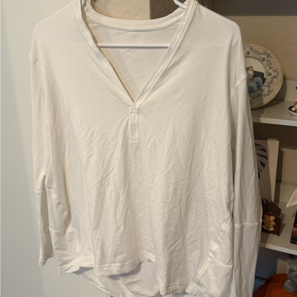 Lululemon Back in Action v neck long sleeve